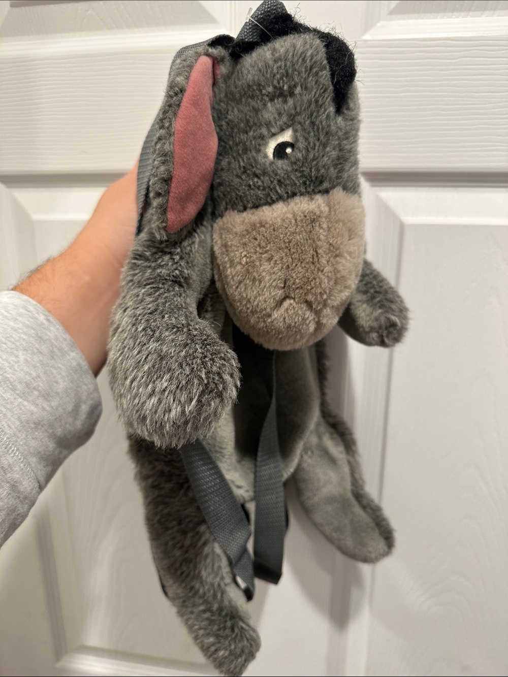 Vintage Winnie The Pooh Eeyore Disneyland Resort Backpack Plush Stuffed Animal